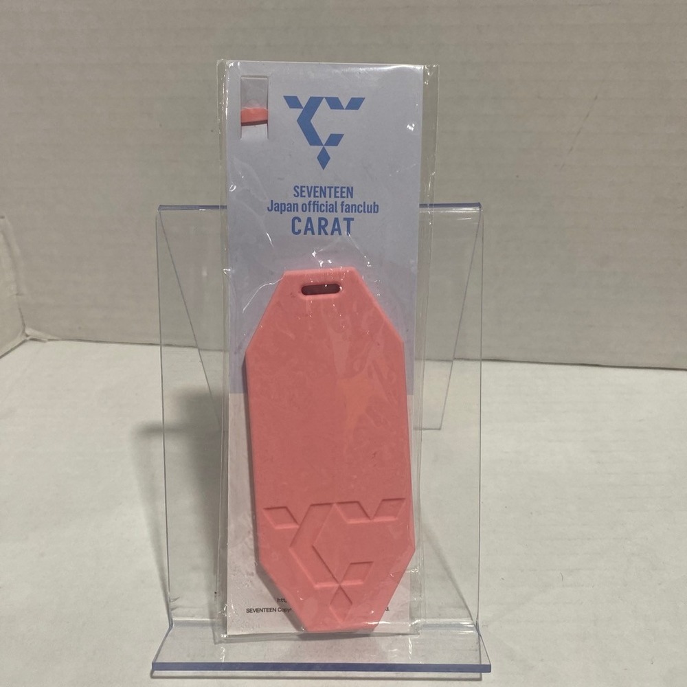 SEVENTEEN Luggage Tag Japan Official Fanclub CARAT Rose Quartz Pink NEW